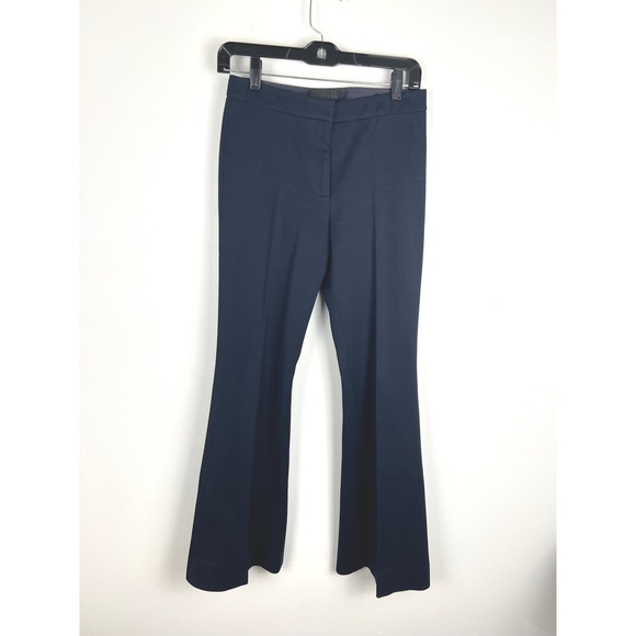 Derek Lam Navy Bootcut Trousers Size 2 Italian * Broken Zipper Repair Project * - Picture 2 of 16